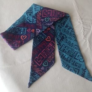 Coach pony/tie/scarf